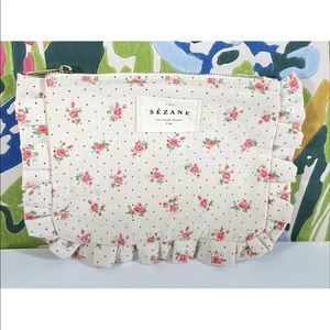 Sezane Paris Froufrou Floral Pouch